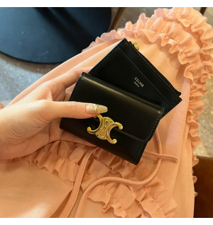 셀린느 트리오페 컴팩트 반지갑 (탈부착카드지갑)